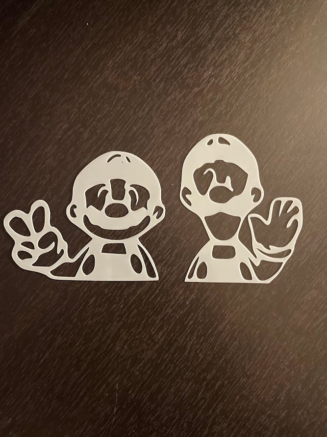 Mario & Luigi Stencil