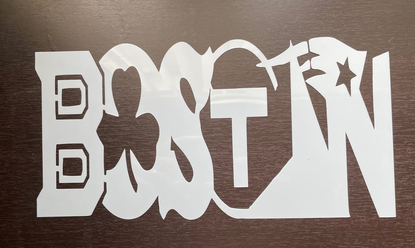 Boston Teams Stencil