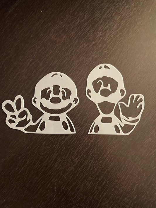 Mario & Luigi Stencil